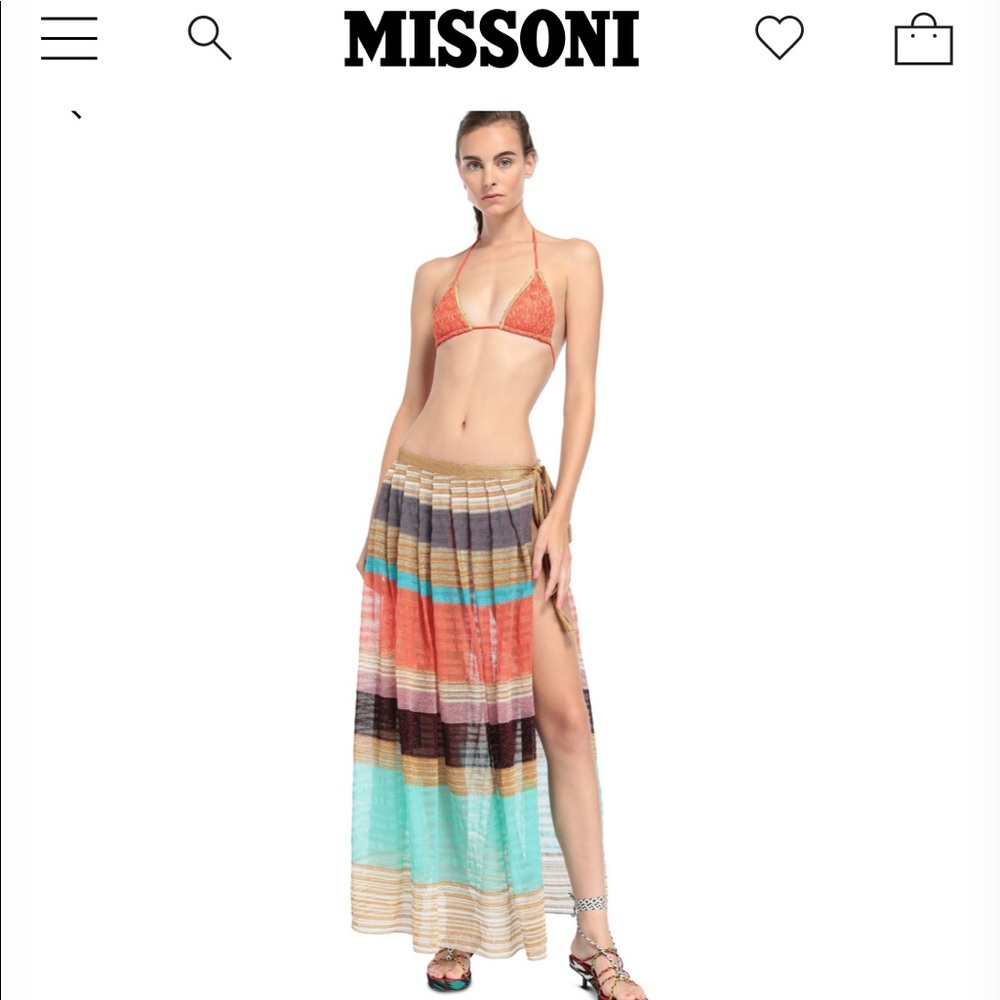 Missoni Beach Wear Skirt NWOT